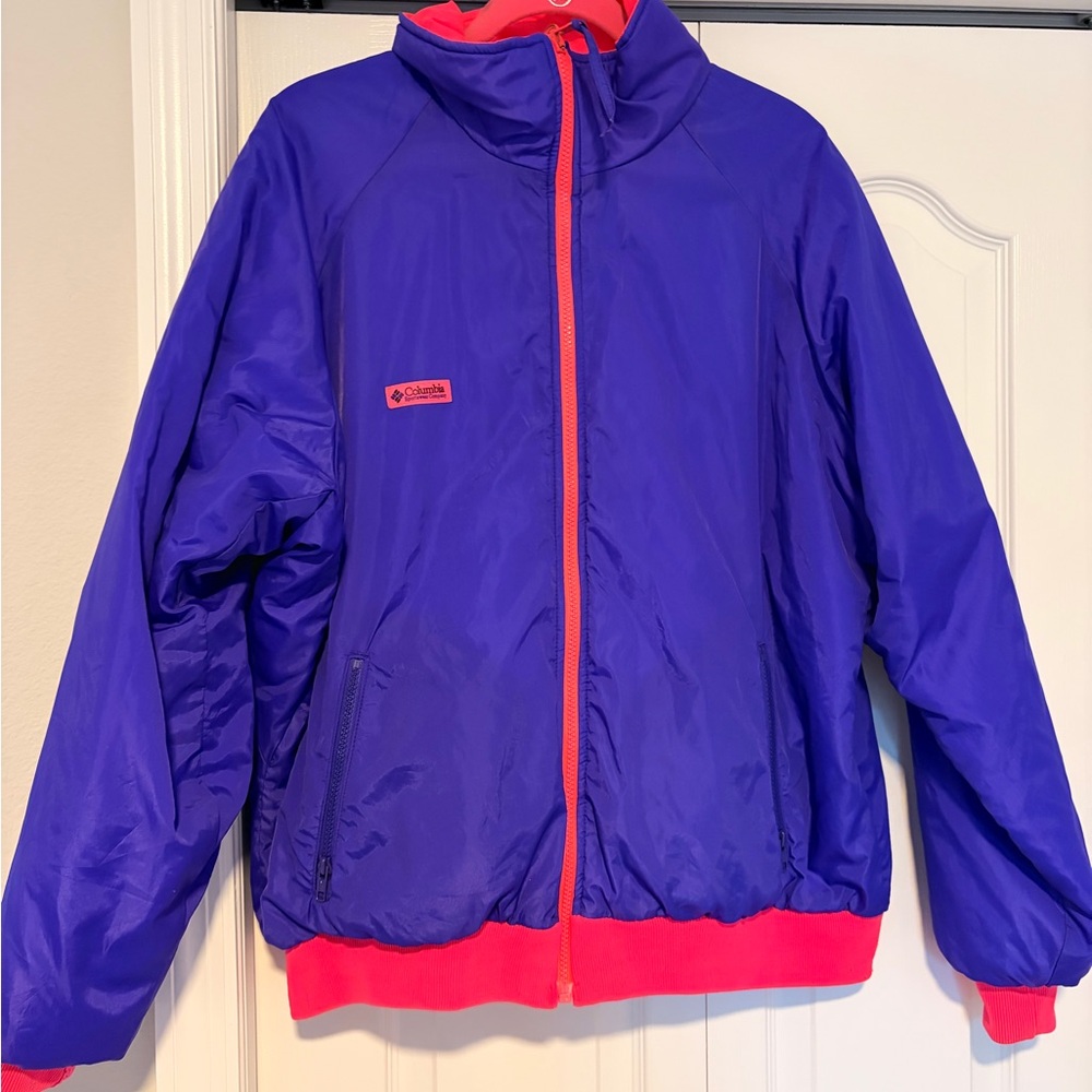 Vintage Reversible Columbia Purple and Pink Jacket